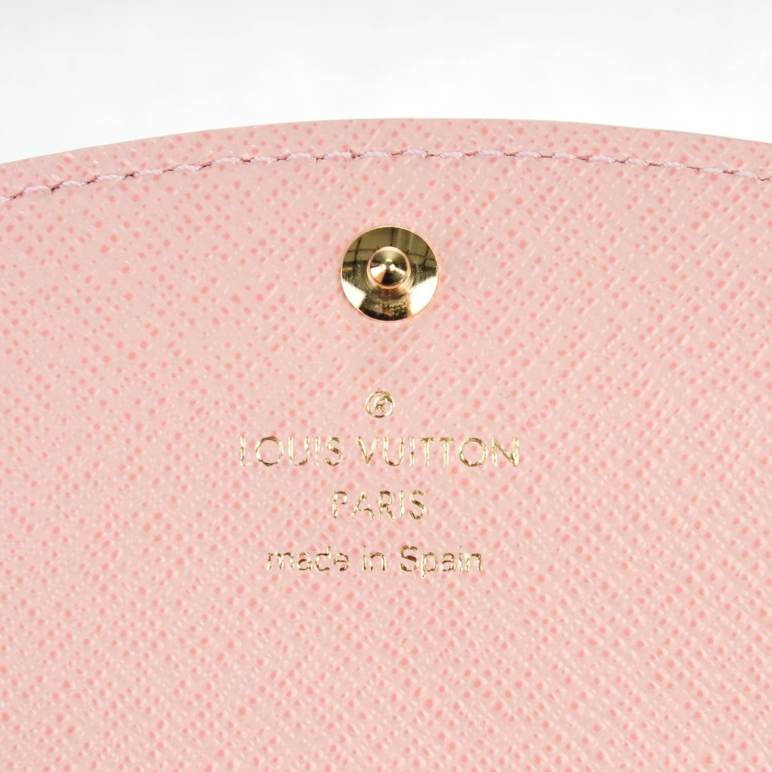 Louis Vuitton Damier Ebene Caissa Wallet Rose Ballerine 5 of 7