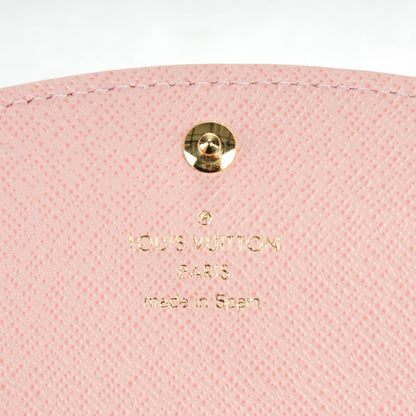 Louis Vuitton Damier Ebene Caissa Wallet Rose Ballerine 5 of 7