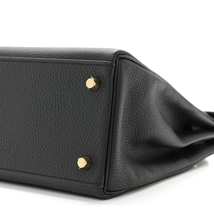 Hermes Togo Kelly Retourne 28 Black 10 of 11