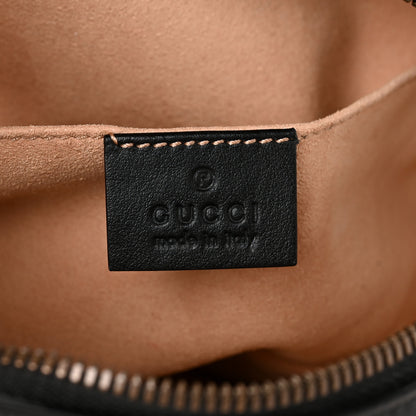 Gucci Calfskin Matelasse Animal Studs GG Marmont Belt Bag 85 34 Black 6 of 10