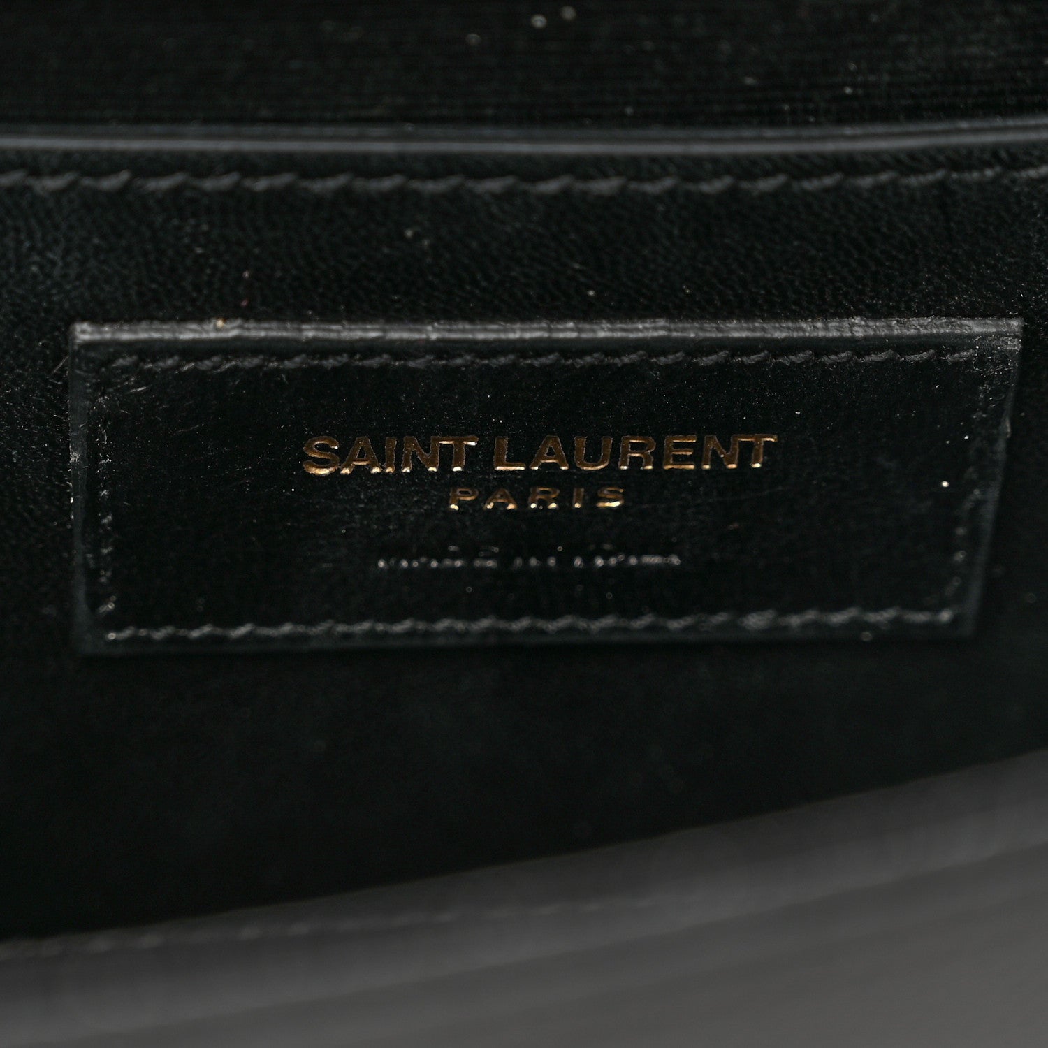 Saint Laurent Grain De Poudre Classic Monogram Kate Clutch Black 6 of 6