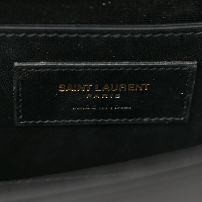 Saint Laurent Grain De Poudre Classic Monogram Kate Clutch Black 6 of 6