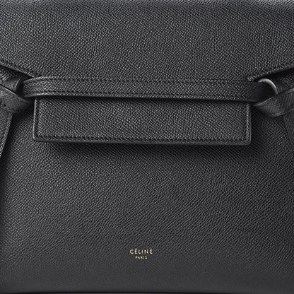 Celine Grained Calfskin Micro Belt Bag Black 9 of 14