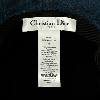 Christian Dior Denim Buket Fringe Hat 57 5 of 5