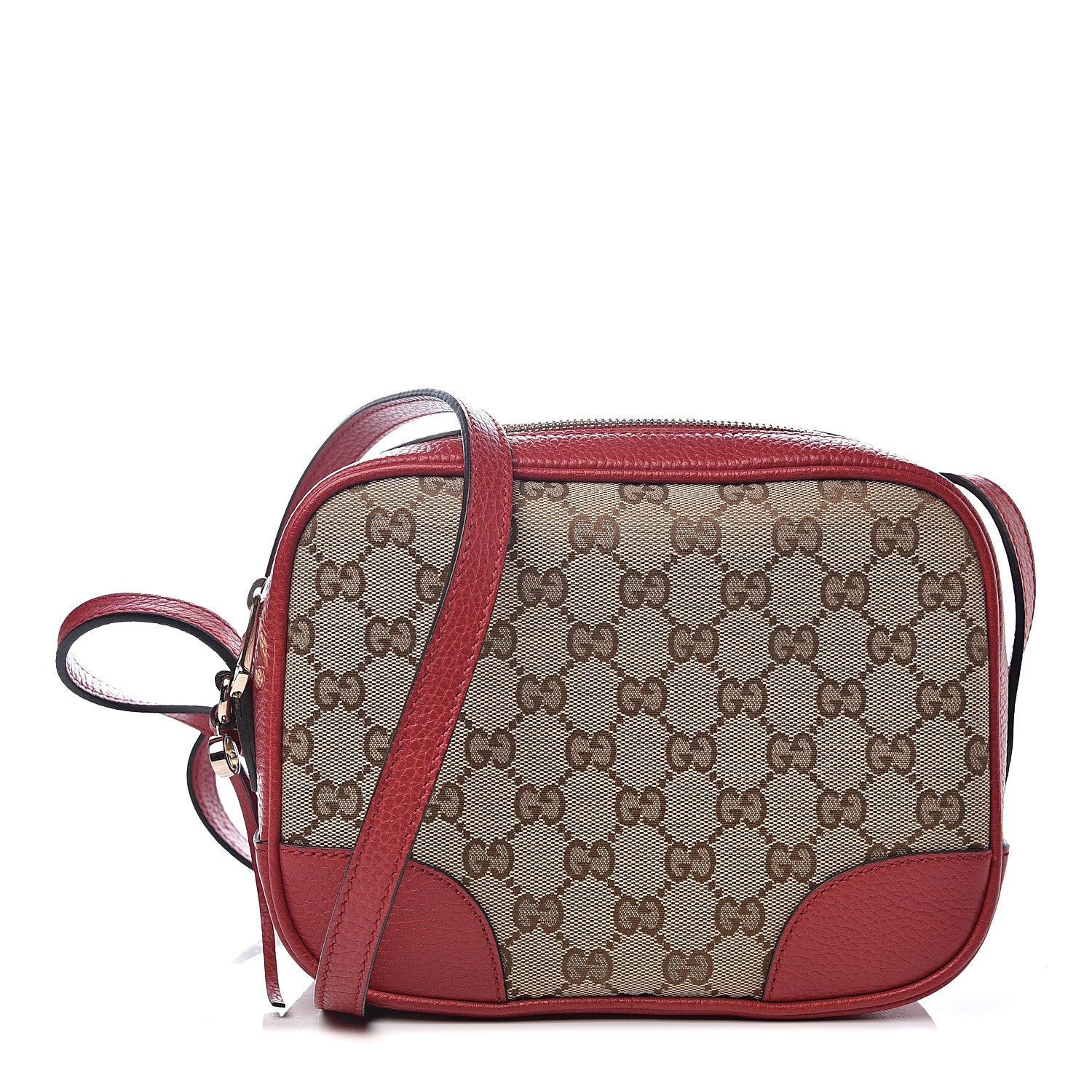 Gucci Monogram Mini Bree Messenger Bag Red 1 of 9