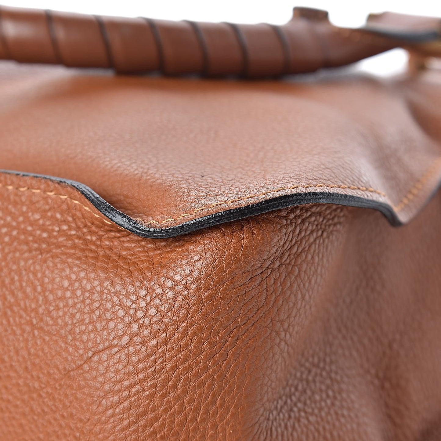 Calfskin Medium Marcie Satchel Tan