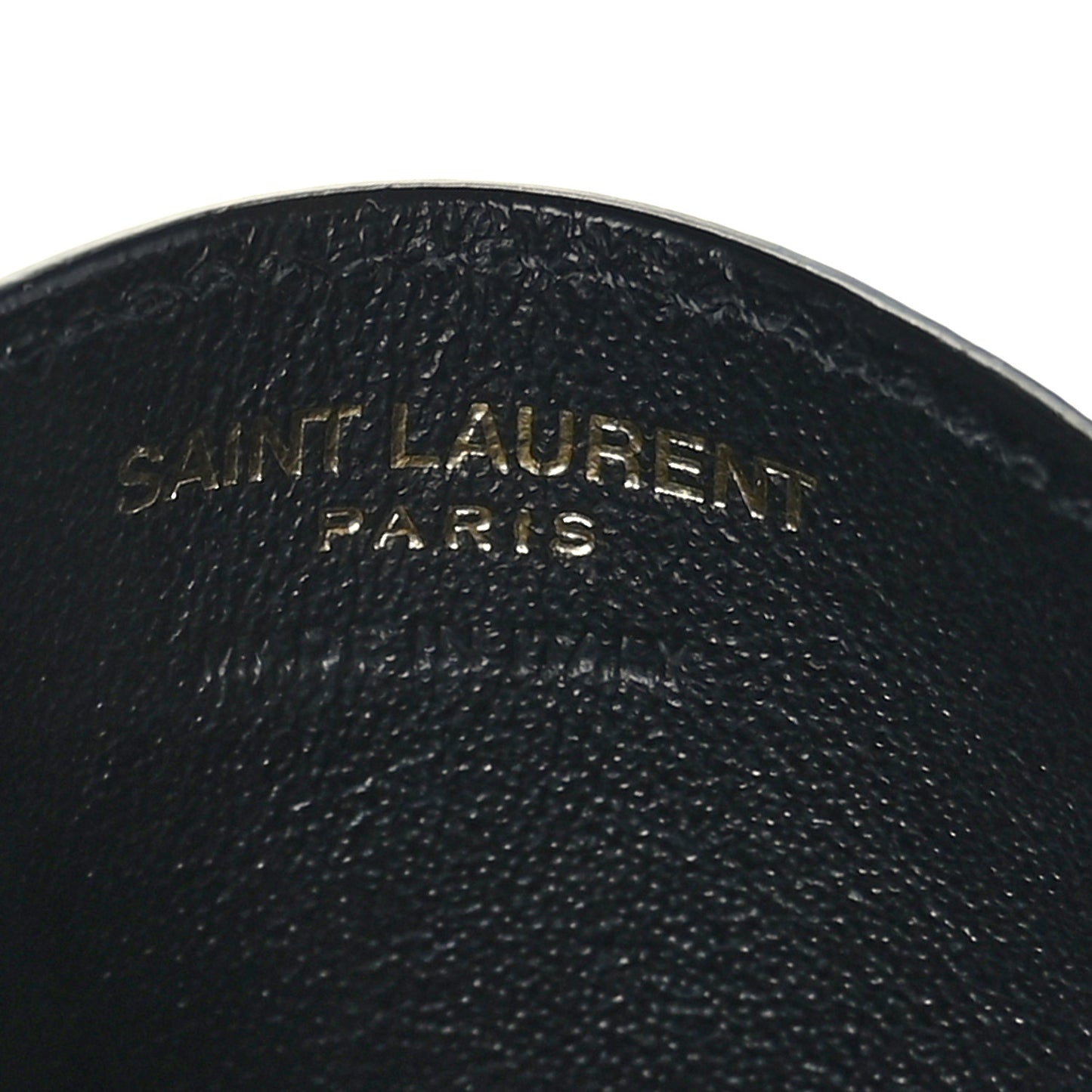 Calfskin Tiny Cassandre Credit Card Case Black