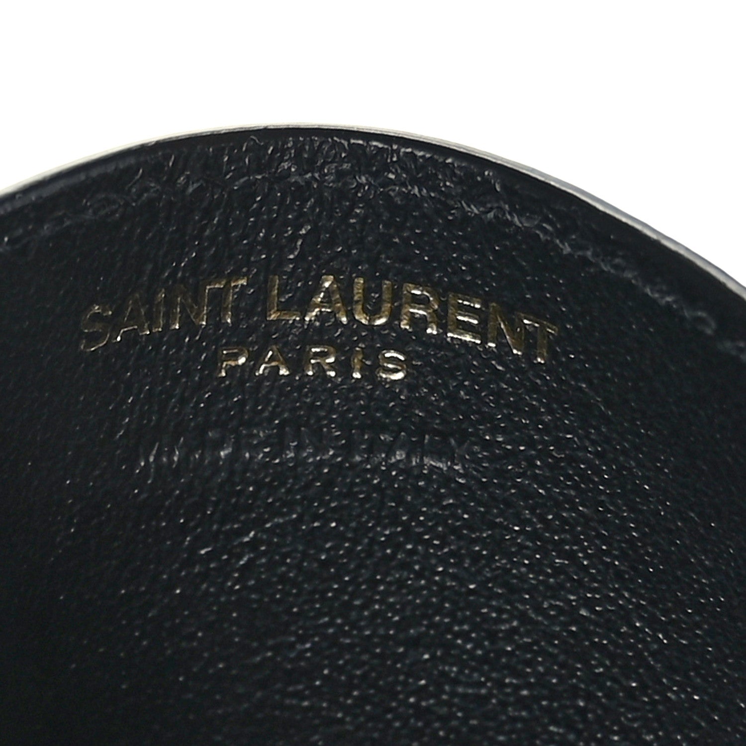 Saint Laurent Calfskin Tiny Cassandre Credit Card Case Black 6 of 7