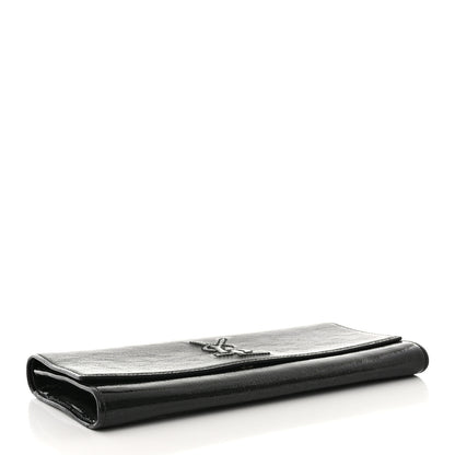 Saint Laurent Textured Patent Monogram Small Belle De Jour Clutch Black 4 of 8