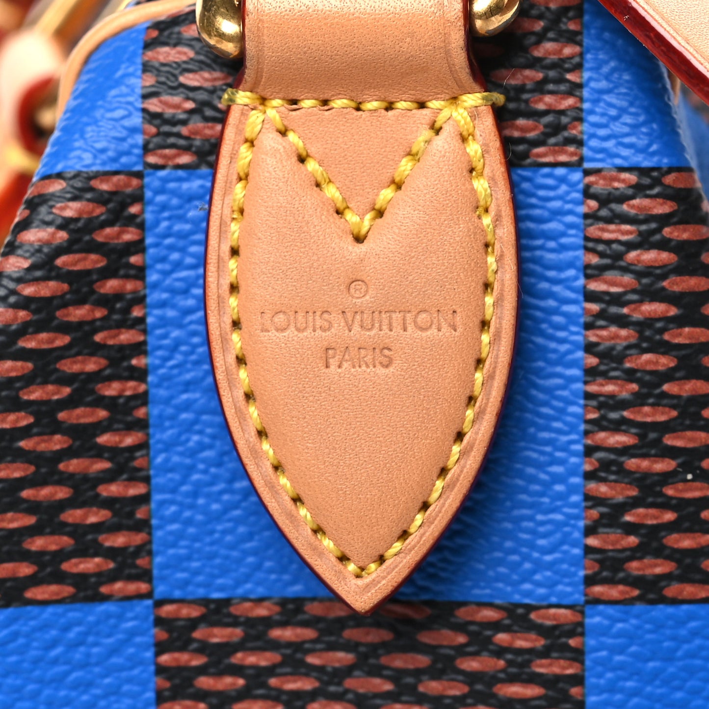 Damier Pop Speedy Bandouliere 25 Blue