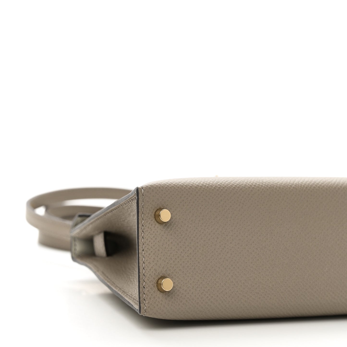 Epsom Horseshoe Mini Kelly Sellier 20 Gris Tourterelle Gris Perle