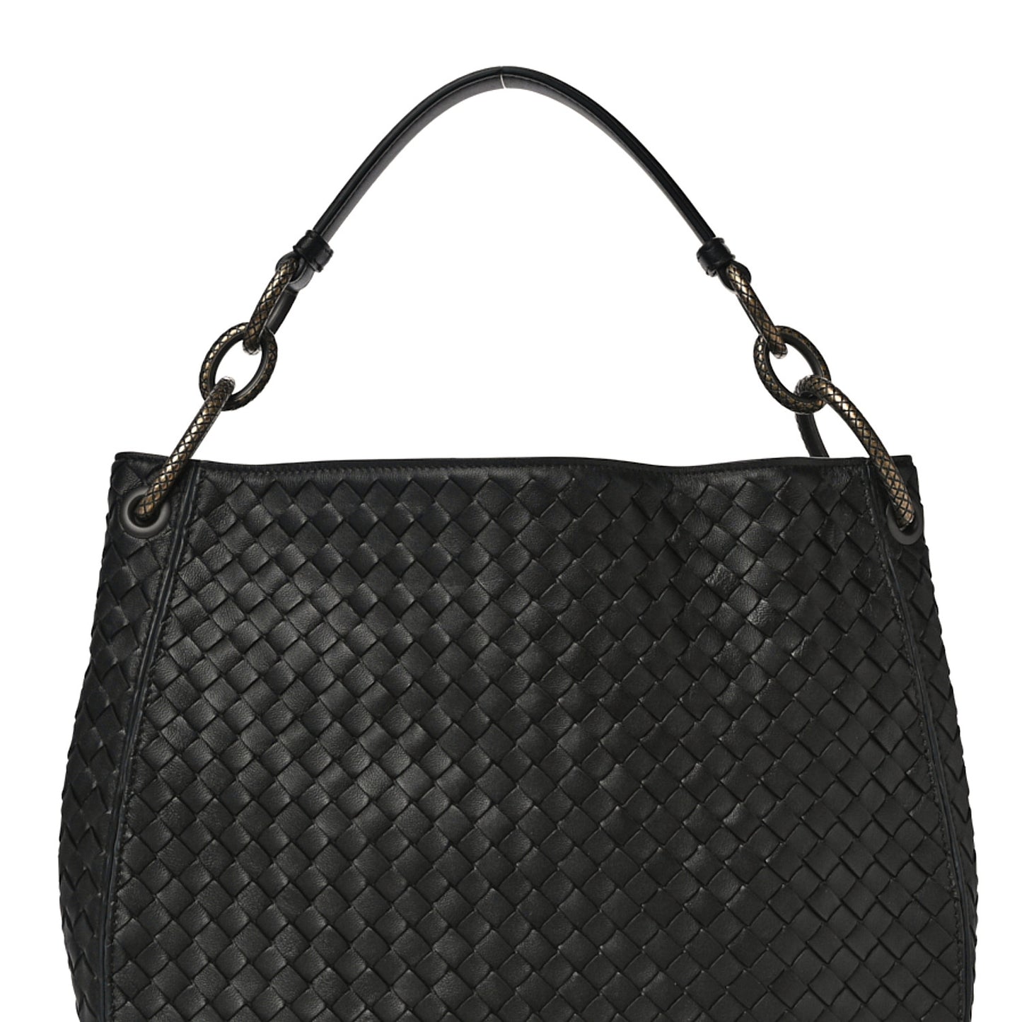 Nappa Intrecciato Small Loop Black