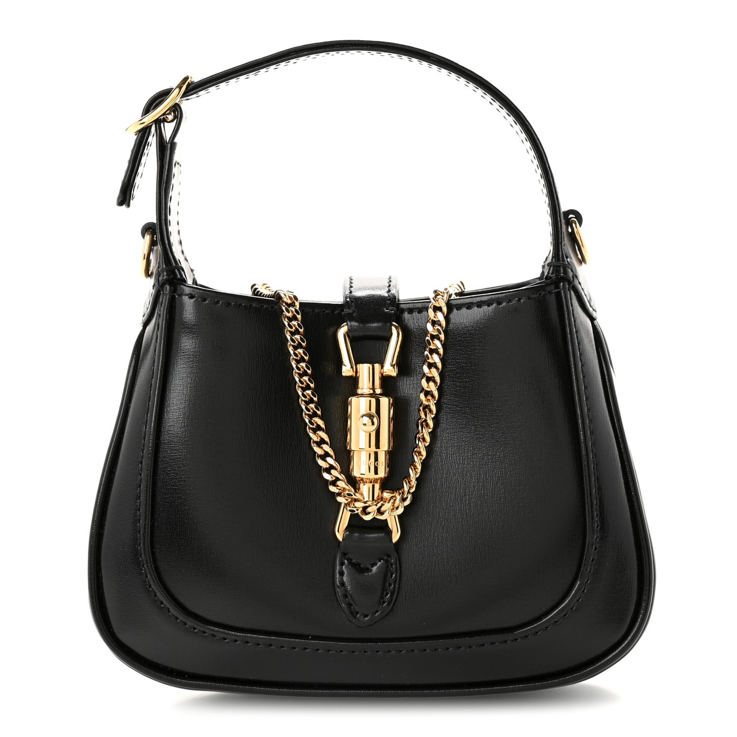 Boarded Dyana Lux Calfskin Nano Jackie 1961 Hobo Black