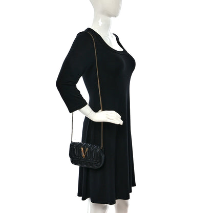 Versace Nappa Quilted Virtus Evening Bag Black 2 of 8