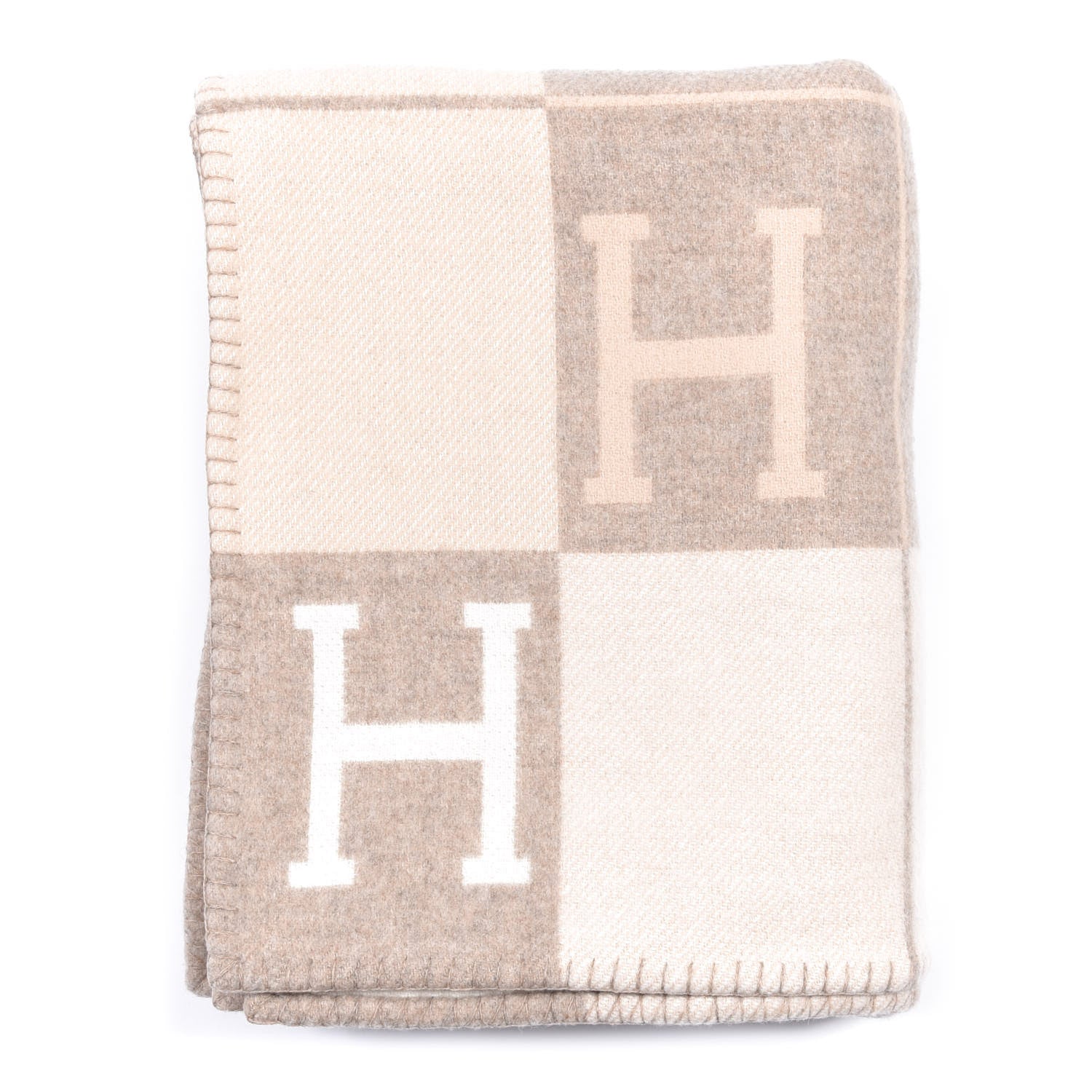 Hermes Wool Cashmere Avalon III Blanket Coco Camomille 1 of 3