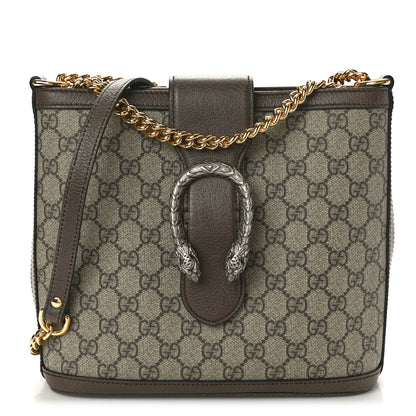 Gucci GG Supreme Monogram Medium Dionysus Bucket Bag Beige New Acero 1 of 10