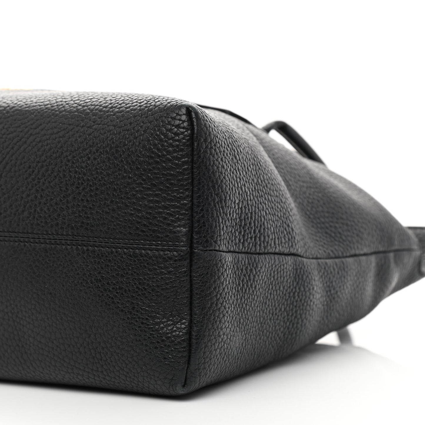 London Grainy Calfskin Medium Baynard Tote Black