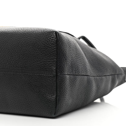 Burberry London Grainy Calfskin Medium Baynard Tote Black 10 of 11