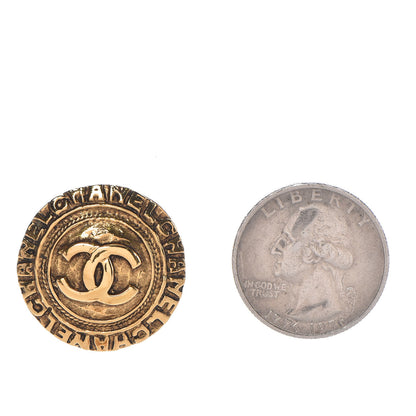 Chanel CC Clip On Earrings Gold 2 of 4