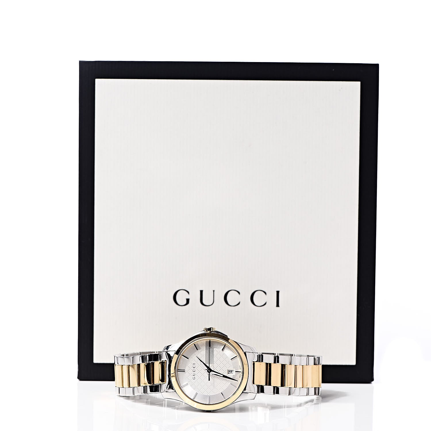 Gucci Stainless Steel 28mm G-Timeless Two Tone Quartz Watch 7 of 7