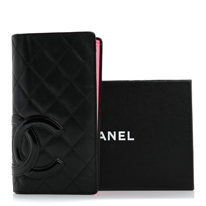 Chanel Calfskin Quilted Cambon Yen Wallet Black 19 of 19