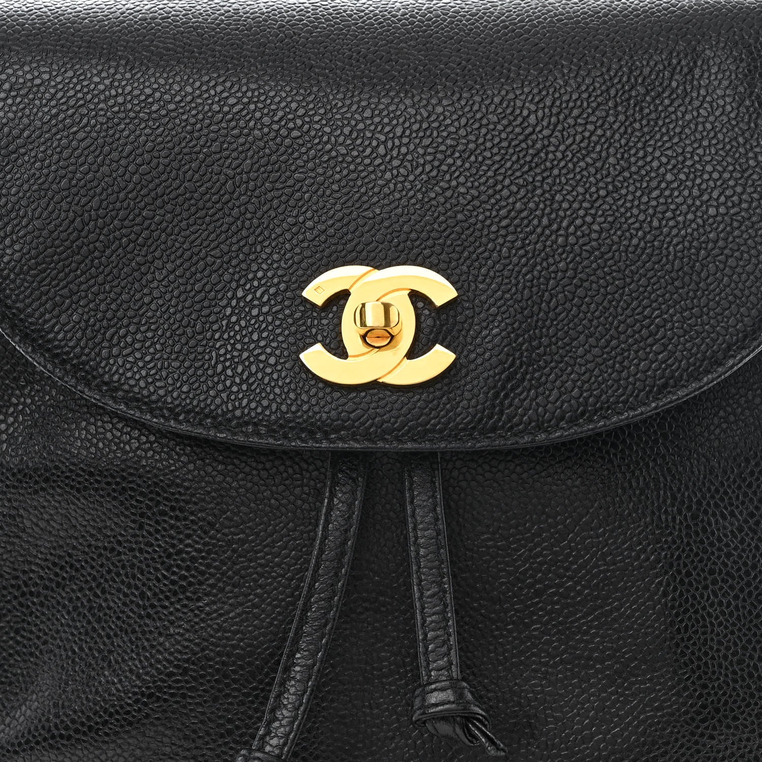 Chanel Caviar CC Backpack Black 8 of 10