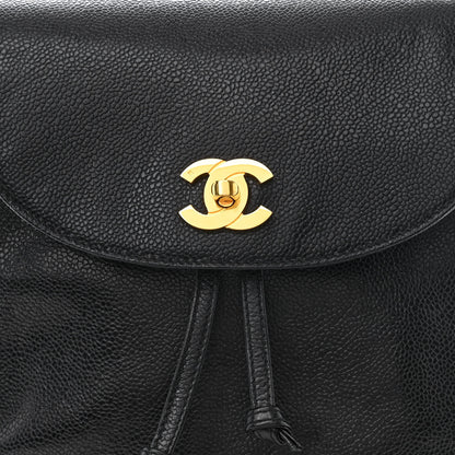 Chanel Caviar CC Backpack Black 8 of 10
