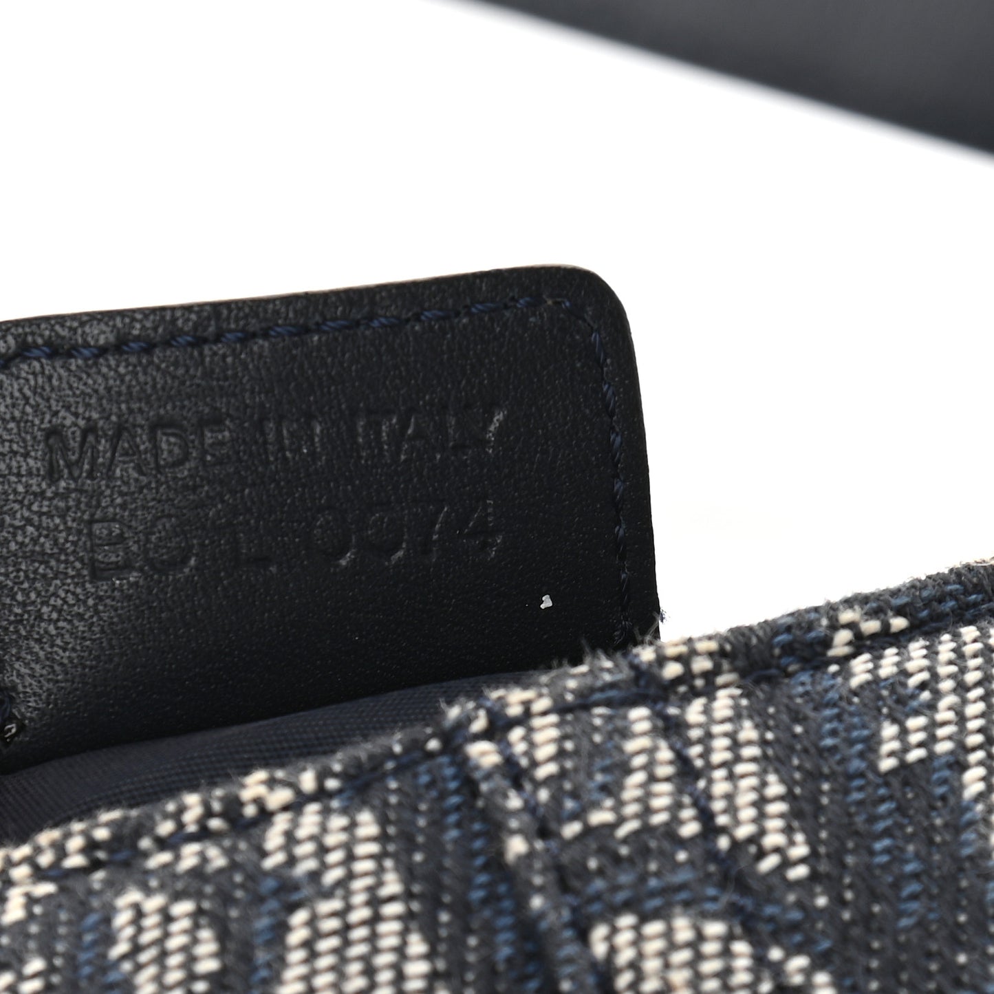 Monogram Flap Messenger Navy Blue