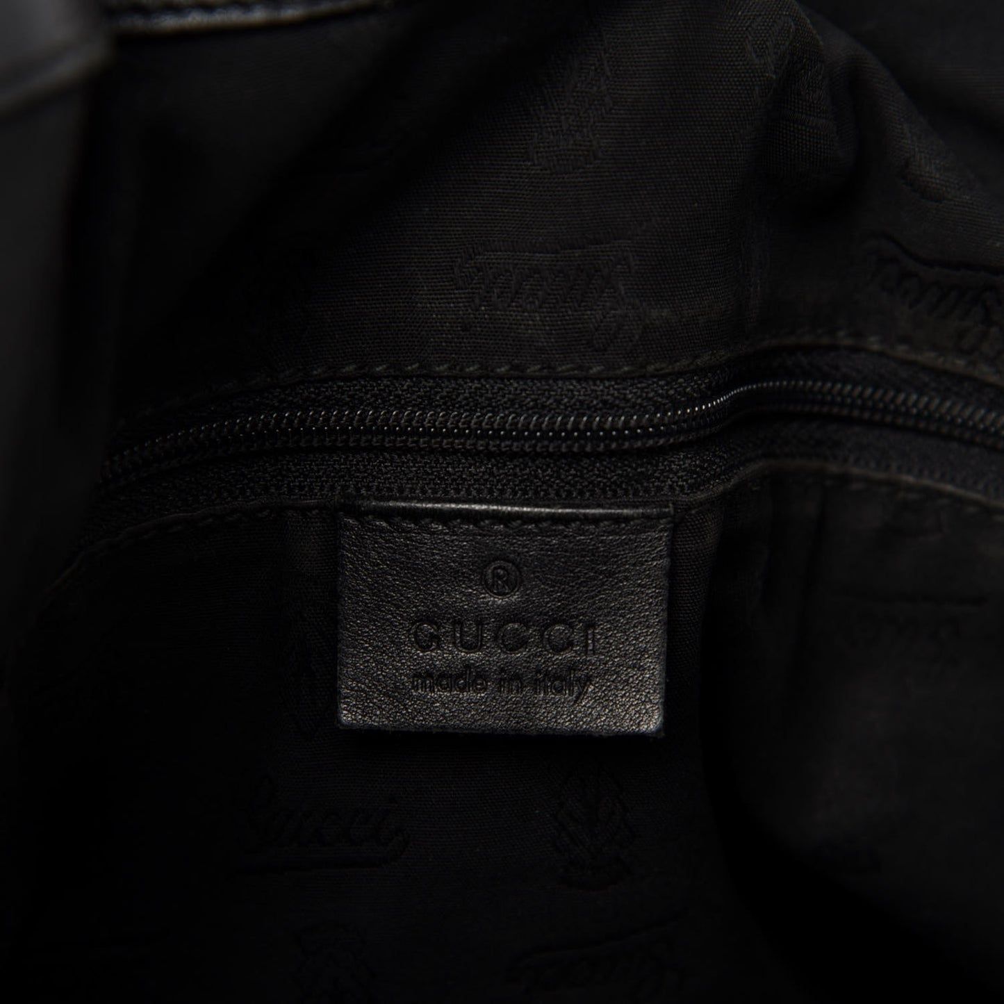 Guccissima Large Sukey Tote Black