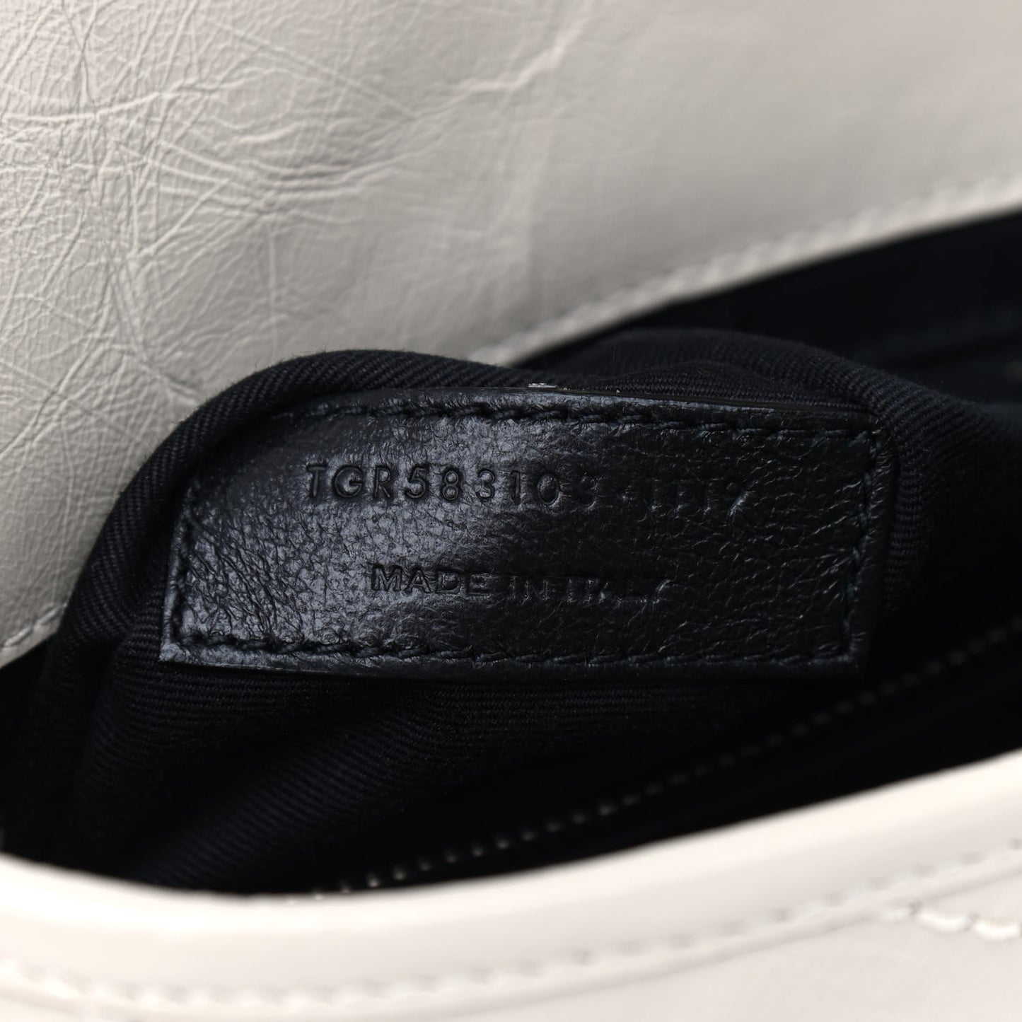 Crinkled Calfskin Matelasse Monogram Niki Chain Wallet Crema Soft