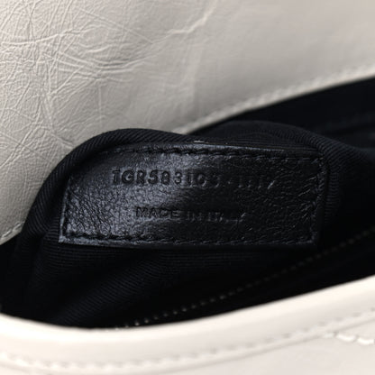 Saint Laurent Crinkled Calfskin Matelasse Monogram Niki Chain Wallet Crema Soft 7 of 9