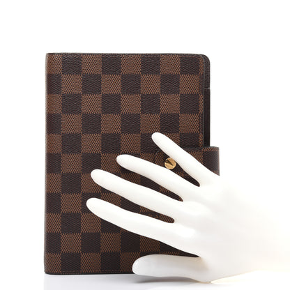 Louis Vuitton Damier Ebene Medium Ring Agenda Cover 2 of 13