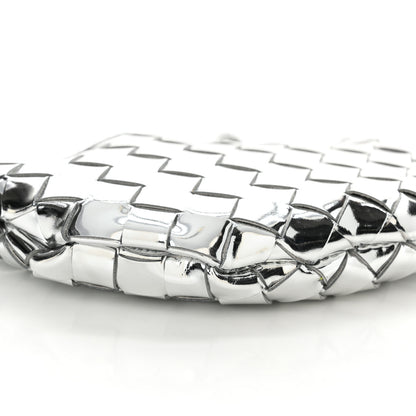 Bottega Veneta Mirror Laminated Nappa Intrecciato Mini Sardine Bag Silver 8 of 10