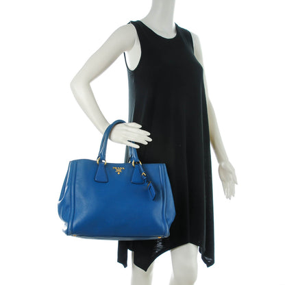 Prada Vitello Daino Tote Cobalto 2 of 10