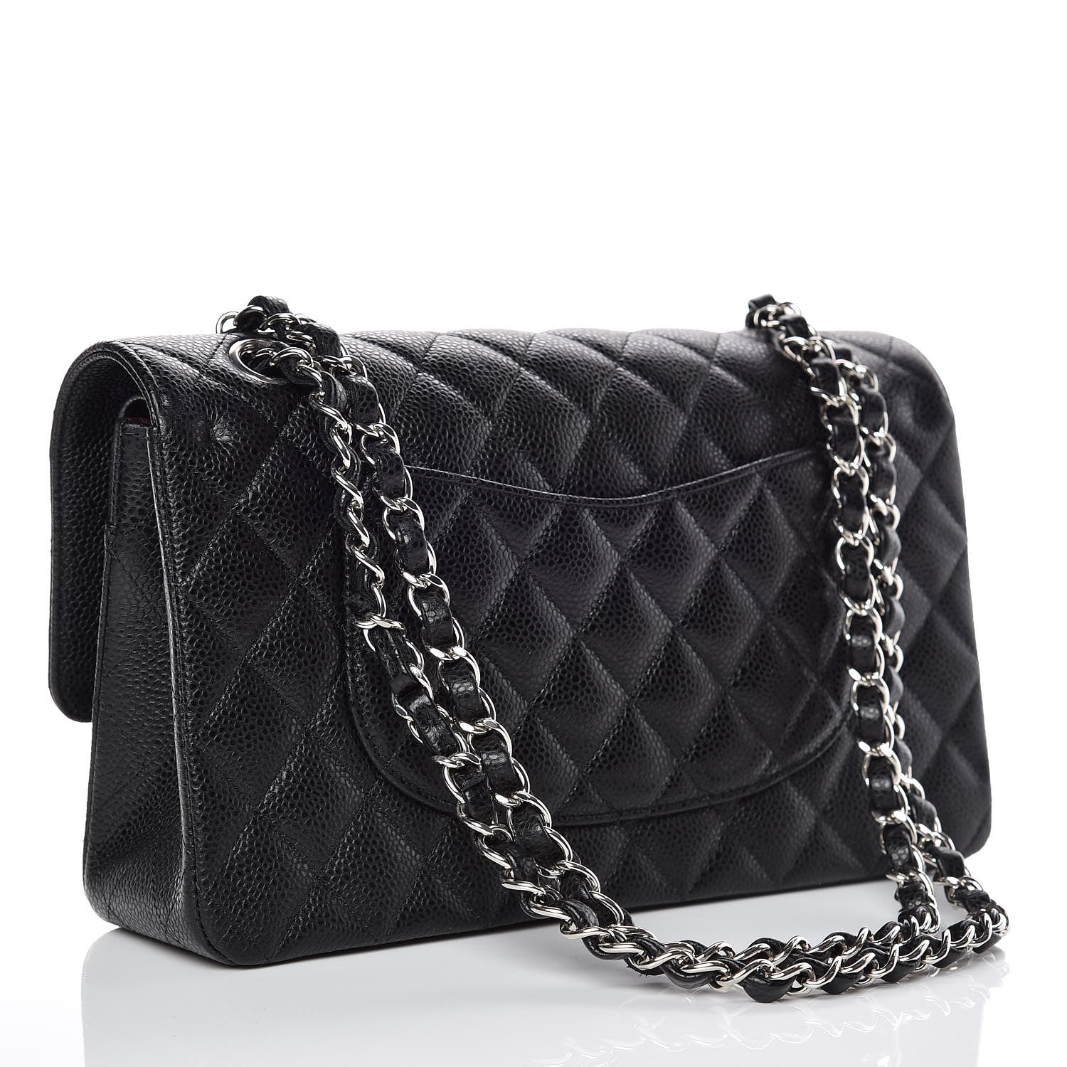 Chanel Caviar Quilted Medium Double Flap Black 3 of 10