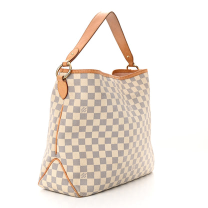 Louis Vuitton Damier Azur Delightful MM Rose Ballerine 3 of 19