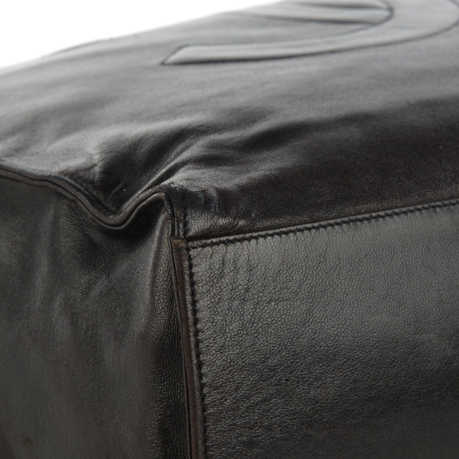 Chanel Lambskin CC Shopper Tote Black 5 of 9
