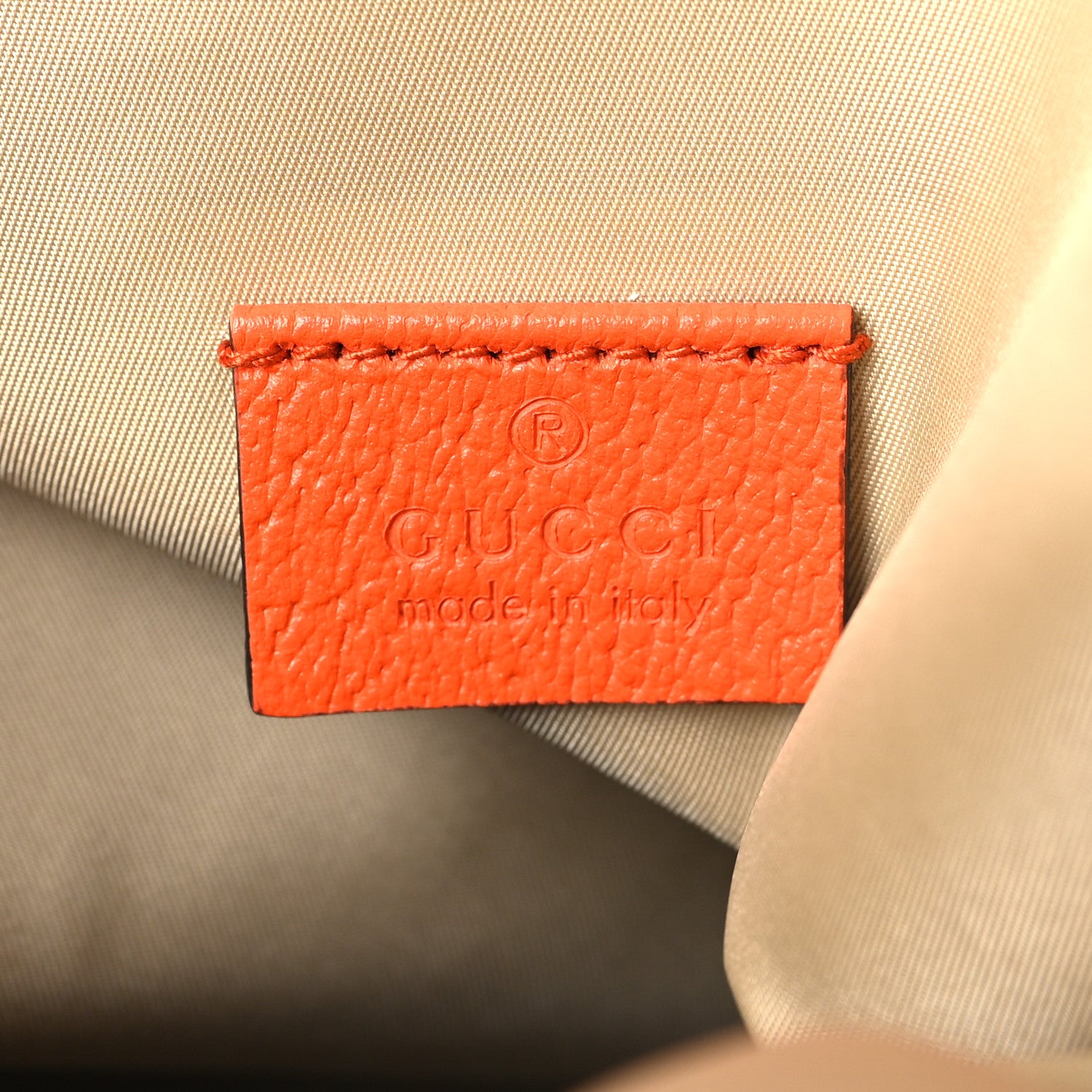 Gucci X THE NORTH FACE Monogram Textured Dollar Calfskin Embroidered Beige Ebony Mystic White Deep Orange 7 of 11