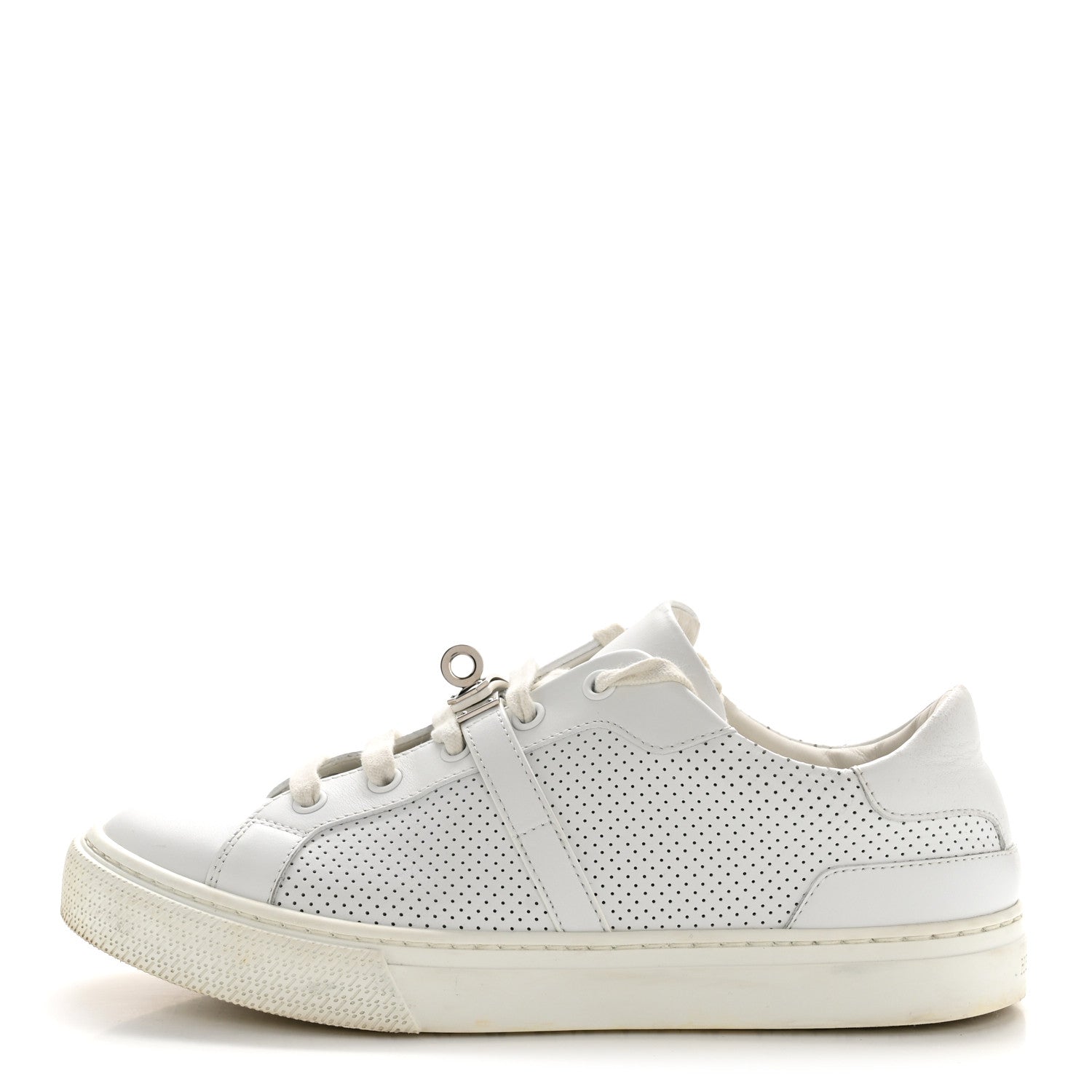 Hermes Calfskin Day Sneakers 37 White 1 of 10