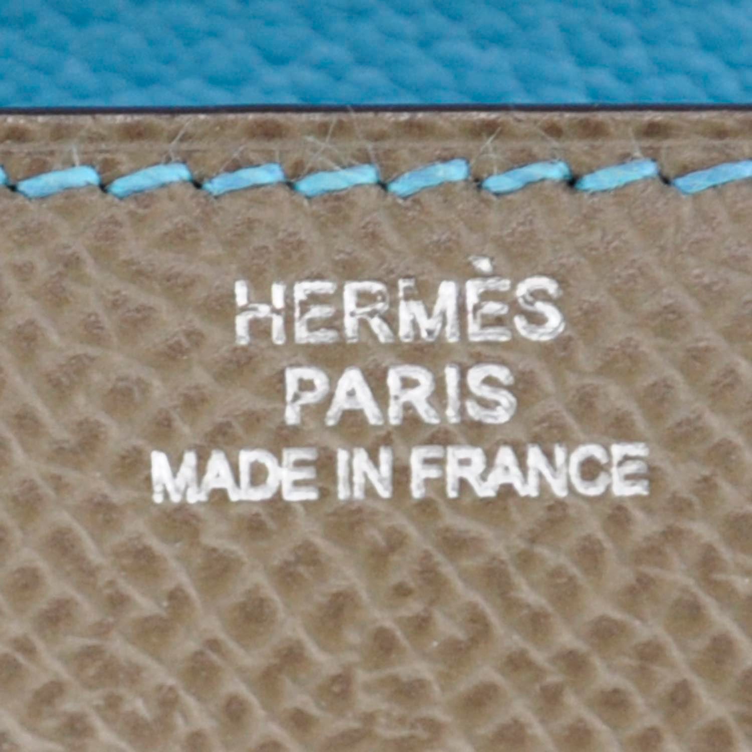 Hermes Epsom Candy Kelly Longue Wallet Bleu Aztec 8 of 11