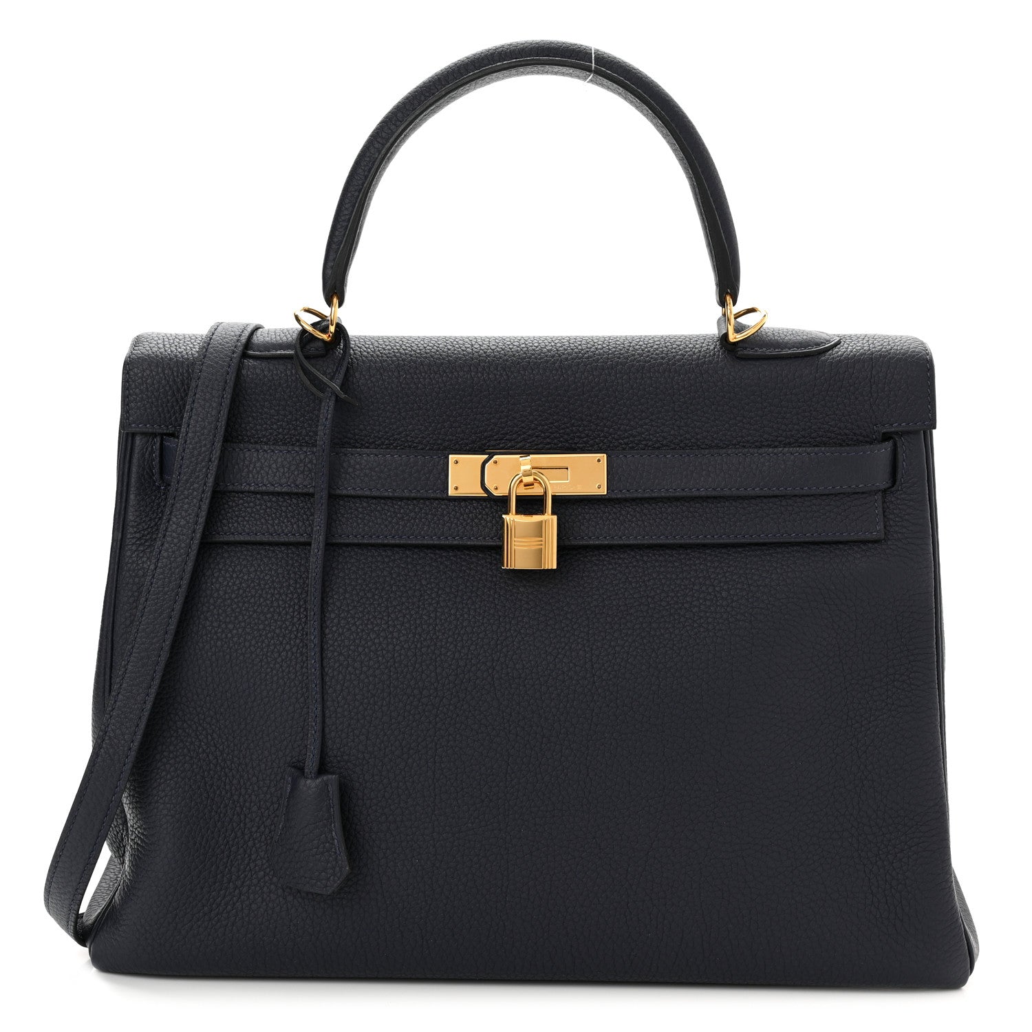 Hermes Togo Kelly Retourne 35 Bleu Indigo 1 of 10