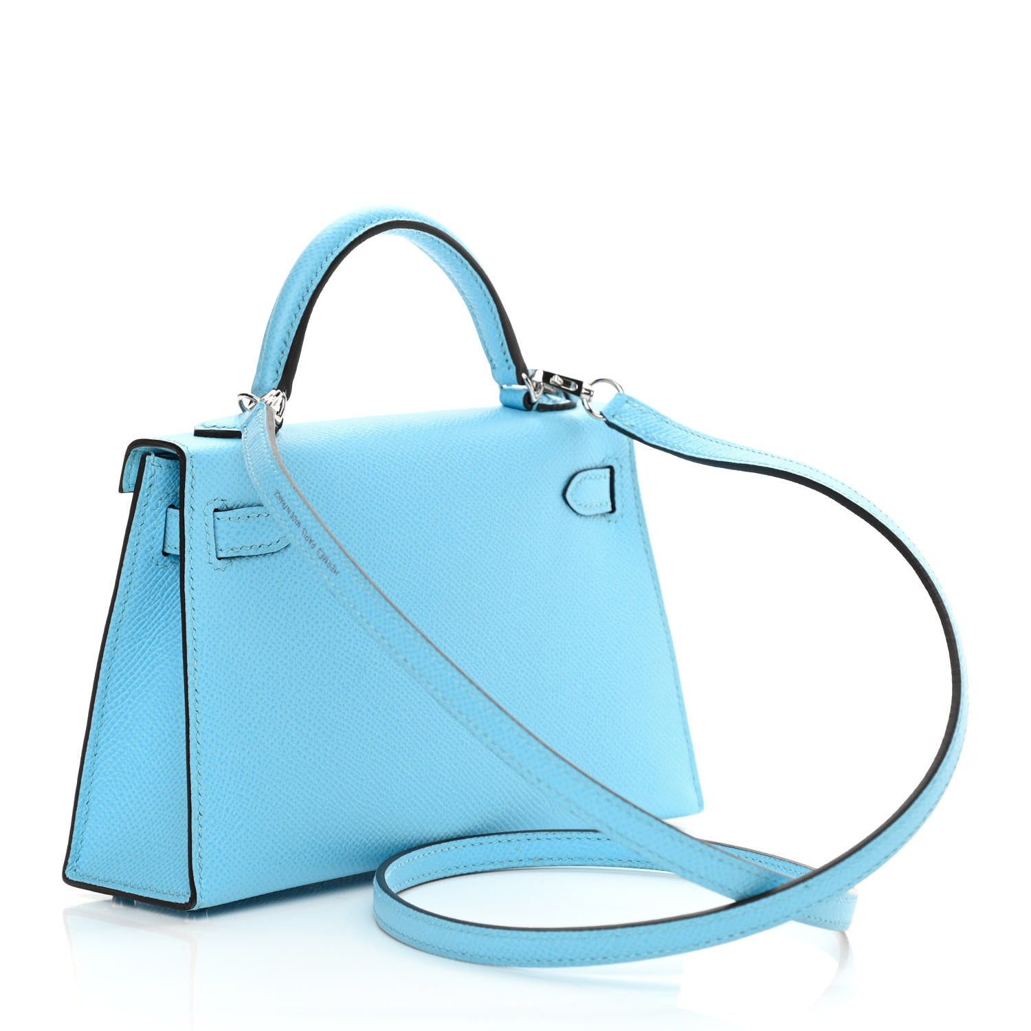 Hermes Epsom Mini Kelly Sellier 20 Celeste 3 of 16
