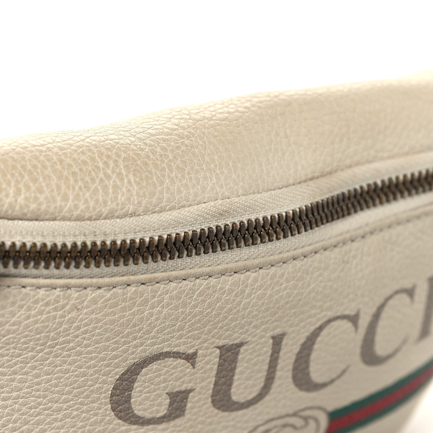 Gucci Grained Calfskin Small Logo Belt Bag White 11 of 14