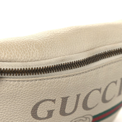 Gucci Grained Calfskin Small Logo Belt Bag White 11 of 14