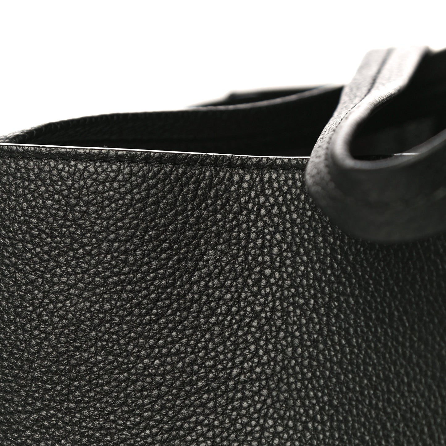 Soft Grained Calfskin Medium Belt Cabas Phantom Black