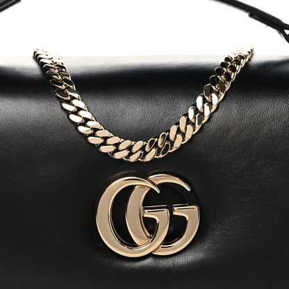 Gucci Lambskin Small GG Milano Top Handle Shoulder Bag Black 7 of 9