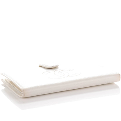 Chanel Caviar Timeless CC French Wallet White 4 of 8