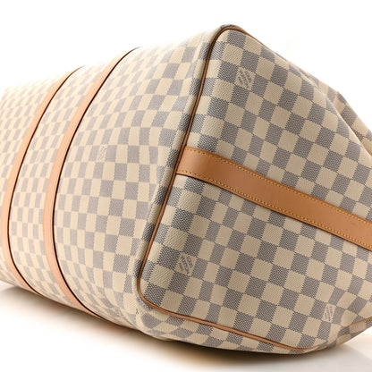 Louis Vuitton Damier Azur Keepall Bandouliere 55 9 of 13