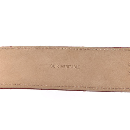 Chanel Caviar Quilted CC Belt 95 38 Red 6 of 11