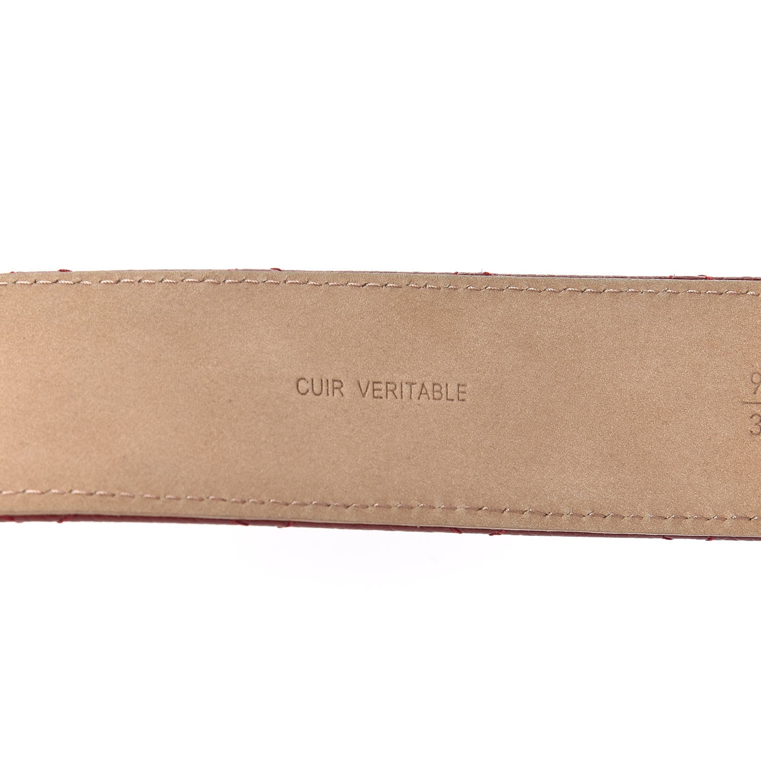 Chanel Caviar Quilted CC Belt 95 38 Red 6 of 11